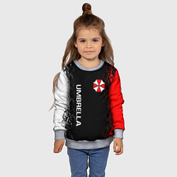 Свитшот детский RESIDENT EVIL UMBRELLA, цвет: 3D-меланж — фото 2