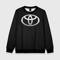 Свитшот детский Toyota carbon, цвет: 3D-черный