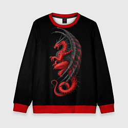 Свитшот детский Red Dragon, цвет: 3D-красный