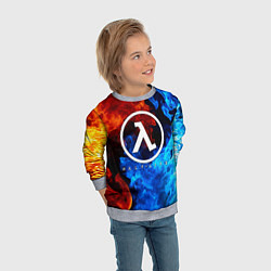 Свитшот детский HALF-LIFE, цвет: 3D-меланж — фото 2