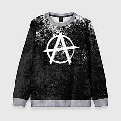 Свитшот детский АНАРХИЯ, цвет: 3D-меланж