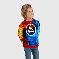 Свитшот детский LINKIN PARK, цвет: 3D-красный — фото 2