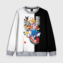 Свитшот детский СОНИК, цвет: 3D-меланж