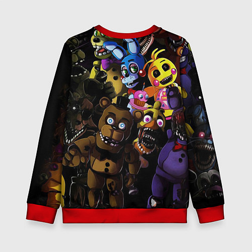 Детский свитшот Five Nights At Freddy's / 3D-Красный – фото 2