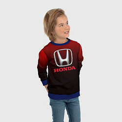 Свитшот детский HONDA, цвет: 3D-синий — фото 2