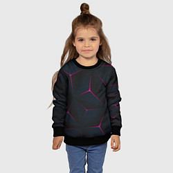 Свитшот детский Геометрия, цвет: 3D-черный — фото 2