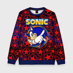 Свитшот детский Sonic, цвет: 3D-синий