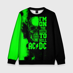 Свитшот детский I'm on the highway to hell ACDC, цвет: 3D-черный