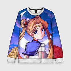 Свитшот детский SAILOR MOON, цвет: 3D-белый