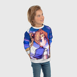 Свитшот детский SAILOR MOON, цвет: 3D-белый — фото 2