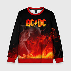 Свитшот детский ACDC, цвет: 3D-красный