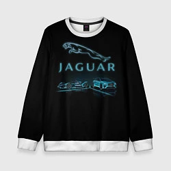 Свитшот детский Jaguar, цвет: 3D-белый