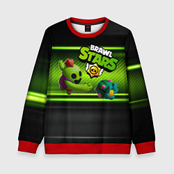 Свитшот детский Brawn stars Spike Спайк, цвет: 3D-красный