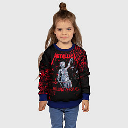 Свитшот детский Metallica, цвет: 3D-синий — фото 2