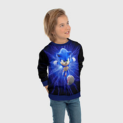 Свитшот детский SONIC, цвет: 3D-синий — фото 2