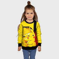 Свитшот детский PIKACHU, цвет: 3D-черный — фото 2
