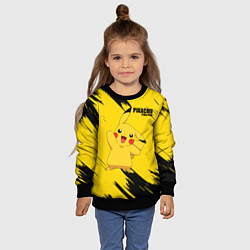 Свитшот детский PIKACHU: PIKA PIKA, цвет: 3D-черный — фото 2