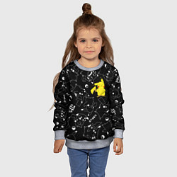Свитшот детский ПИКАЧУ, цвет: 3D-меланж — фото 2