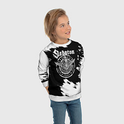 Свитшот детский Sabaton, цвет: 3D-белый — фото 2
