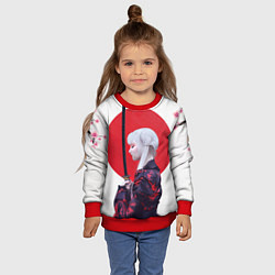 Свитшот детский Самурай, цвет: 3D-красный — фото 2