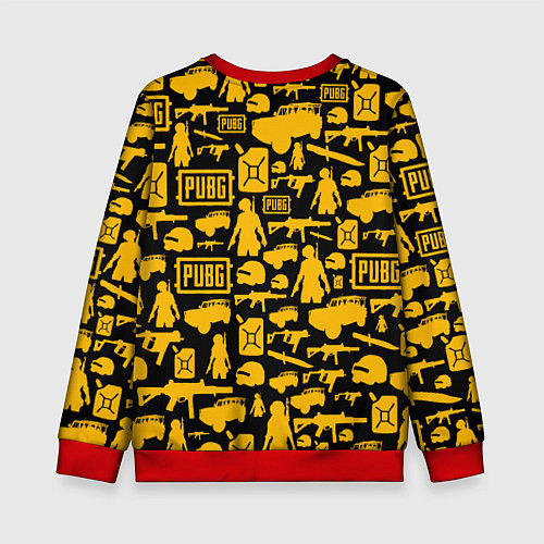 Детский свитшот PUBG / 3D-Красный – фото 2