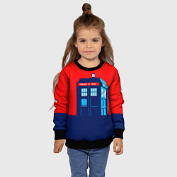 Свитшот детский IN TARDIS WE TRUST, цвет: 3D-черный — фото 2