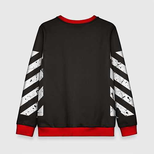Детский свитшот Off-White: Dangerous / 3D-Красный – фото 2