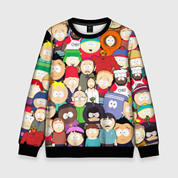 Свитшот детский South Park персонажи, цвет: 3D-черный