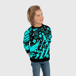 Свитшот детский Roblox, цвет: 3D-черный — фото 2