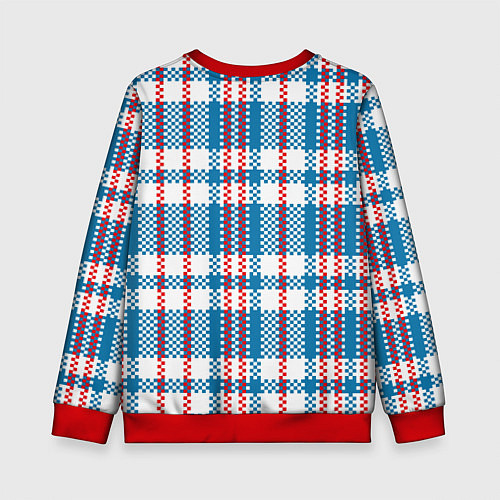 Детский свитшот Текстура Сумка Челнока / 3D-Красный – фото 2