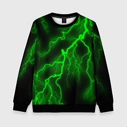 Детский свитшот МОЛНИЯ GREEN NEON