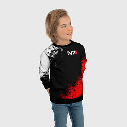 Свитшот детский MASS EFFECT N7, цвет: 3D-черный — фото 2