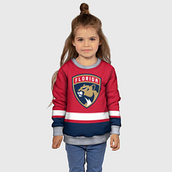 Свитшот детский Флорида Пантерз, цвет: 3D-меланж — фото 2