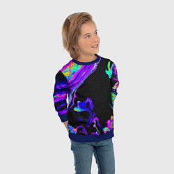 Свитшот детский DIGITAL ABSTRACT, цвет: 3D-синий — фото 2