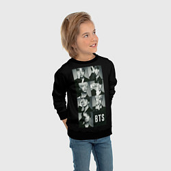 Свитшот детский BTS, цвет: 3D-черный — фото 2