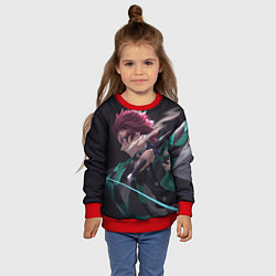 Свитшот детский KIMETSU NO YAIBA, цвет: 3D-красный — фото 2