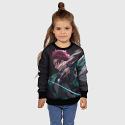 Свитшот детский KIMETSU NO YAIBA, цвет: 3D-черный — фото 2