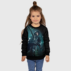 Свитшот детский Green Arrow сериал, цвет: 3D-черный — фото 2
