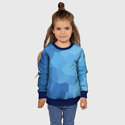 Свитшот детский Пикси кристаллы, цвет: 3D-синий — фото 2