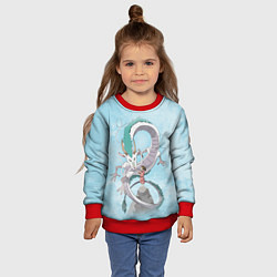 Свитшот детский Унесённые призраками, цвет: 3D-красный — фото 2