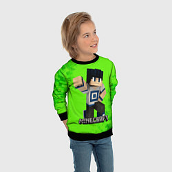 Свитшот детский MINECRAFT, цвет: 3D-черный — фото 2
