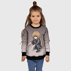 Свитшот детский Аниме, цвет: 3D-черный — фото 2