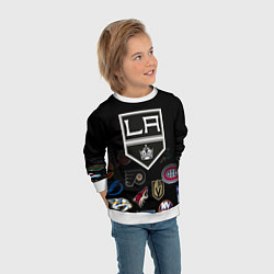 Свитшот детский NHL Los Angeles Kings, цвет: 3D-белый — фото 2