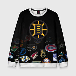 Свитшот детский NHL Boston Bruins Z, цвет: 3D-белый