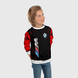 Свитшот детский BMW, цвет: 3D-белый — фото 2