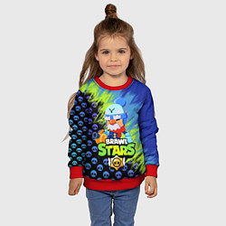 Свитшот детский BRAWL STARS GALE, цвет: 3D-красный — фото 2