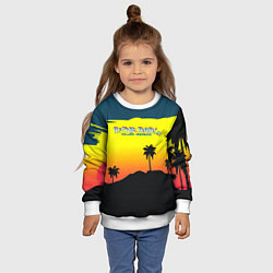 Свитшот детский HOTLINE MIAMI2, цвет: 3D-белый — фото 2