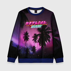 Свитшот детский HOTLINE MIAMI, цвет: 3D-синий