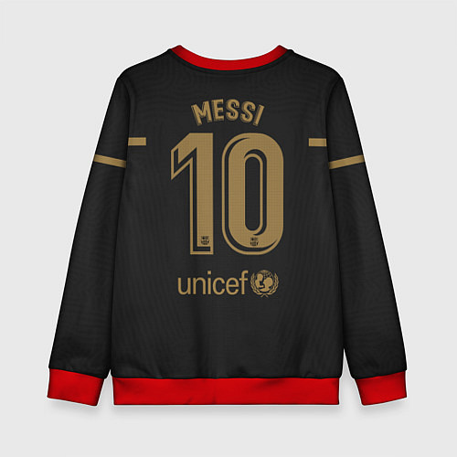 Детский свитшот Messi away 20-21 / 3D-Красный – фото 2