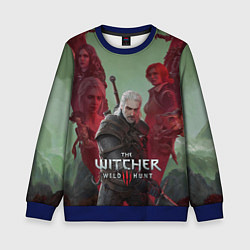 Свитшот детский The Witcher 5-летие, цвет: 3D-синий